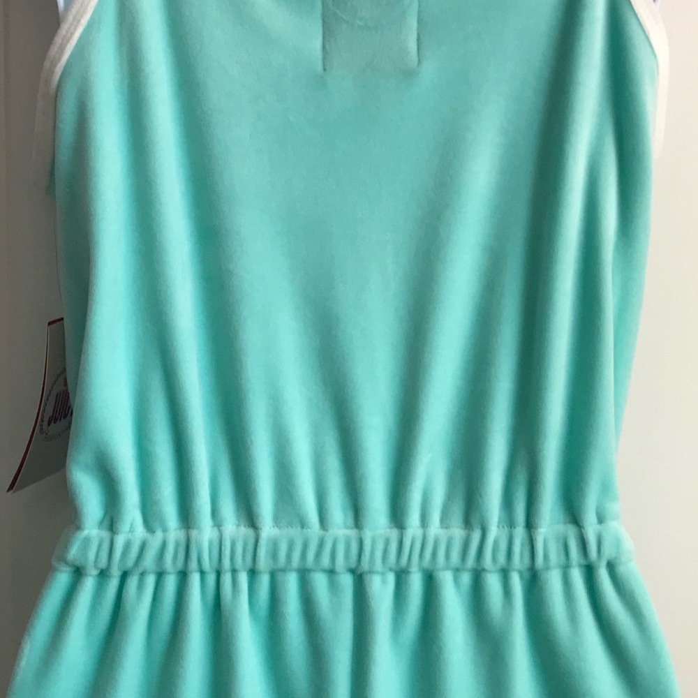 Juicy Couture Y2K Women’s S Aqua Splash Mint Green Soft Terry Romper Shorts NWT - Picture 12 of 16